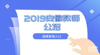 2019安徽教师统考笔试成绩查询入口